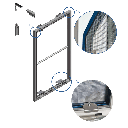 Moustiquaire Ral 7038 686mm x 1281mm